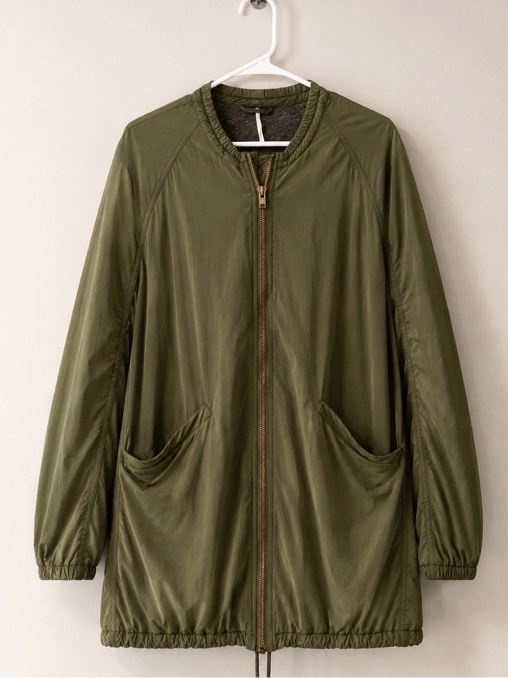 FREE PEOPLE Wayfarer Green Cocoon Bomber Jacket Size S - Picture 2 of 11